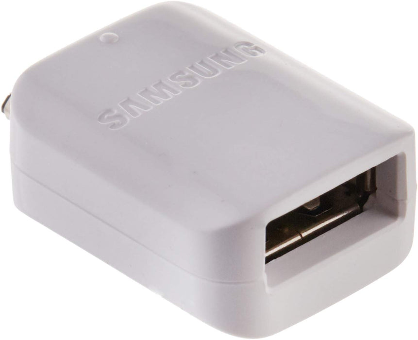 Samsung OTG Micro USB to USB Connector Adapter (White) - Accessories