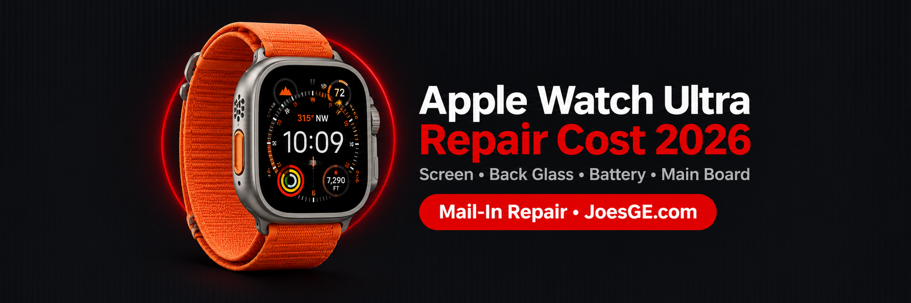Apple Watch Ultra Repair Cost in 2026: Screen, Back Glass, Battery & More