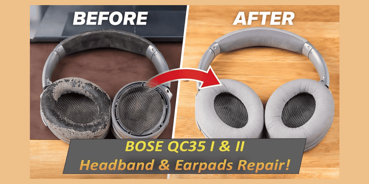 How to Replace the Headband Cushion and Ear Pads on Bose QC35 I