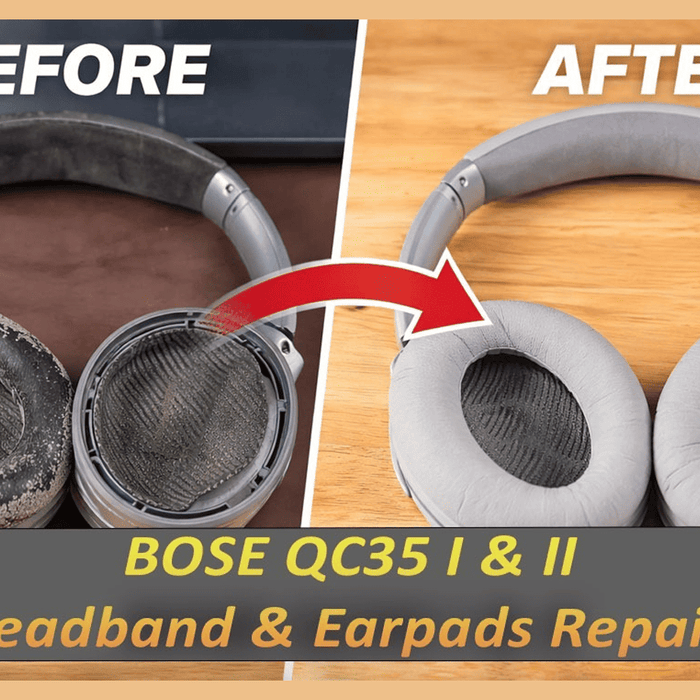 Bose QC35 I and II Headband and Earpad Cushion Replacement