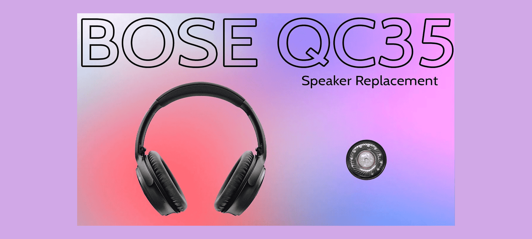 Bose QueitComfort (QC) 35 I and II Left and Right Speaker Driver Thumbnail