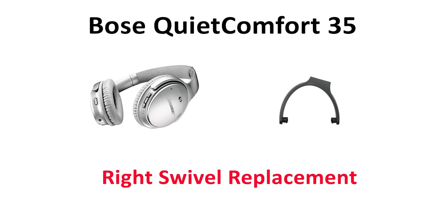 Bose QuietComfort (QC) 35 Outer Earcup HInge Swivel Panel Replacement Thumbnail