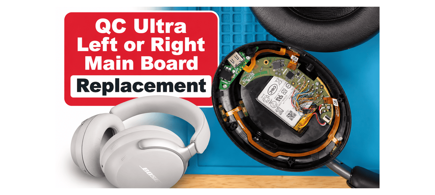 Bose QuietComfort (QC) Ultra Left and Right Main Board Replacement Thumbnail