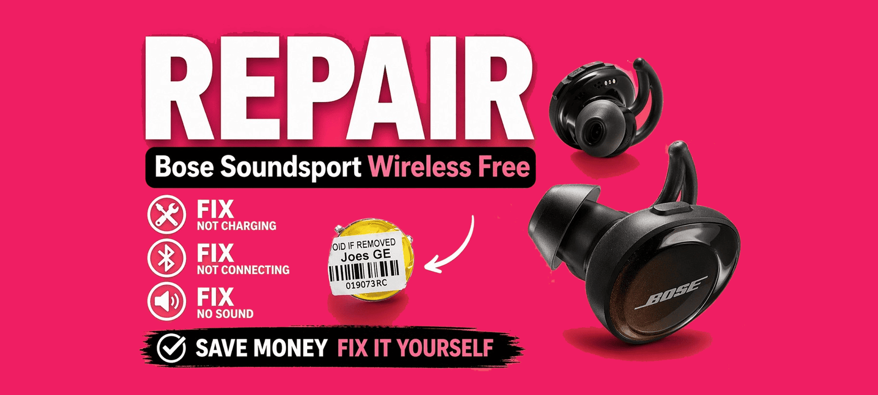Bose SoiundSport Wireless Free Battery Replacement Thumbnail