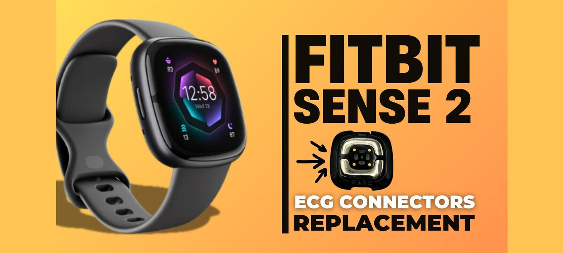 Fitbit Sense 2 ECG Metal Sensor Plate Replacement Thumbnail