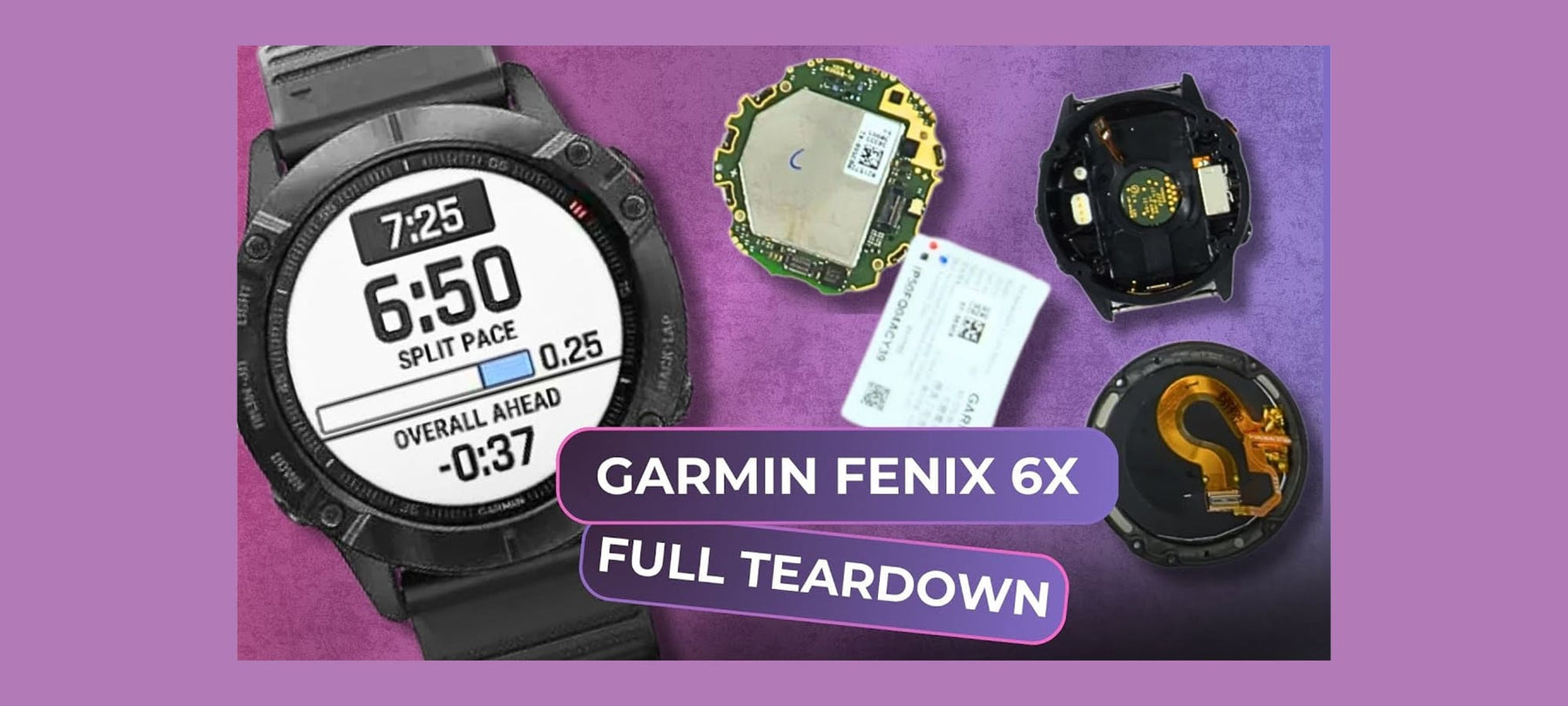 Garmin Fenix 6X (Pro, Solar, Sapphire) Full Teardown Thumbnail