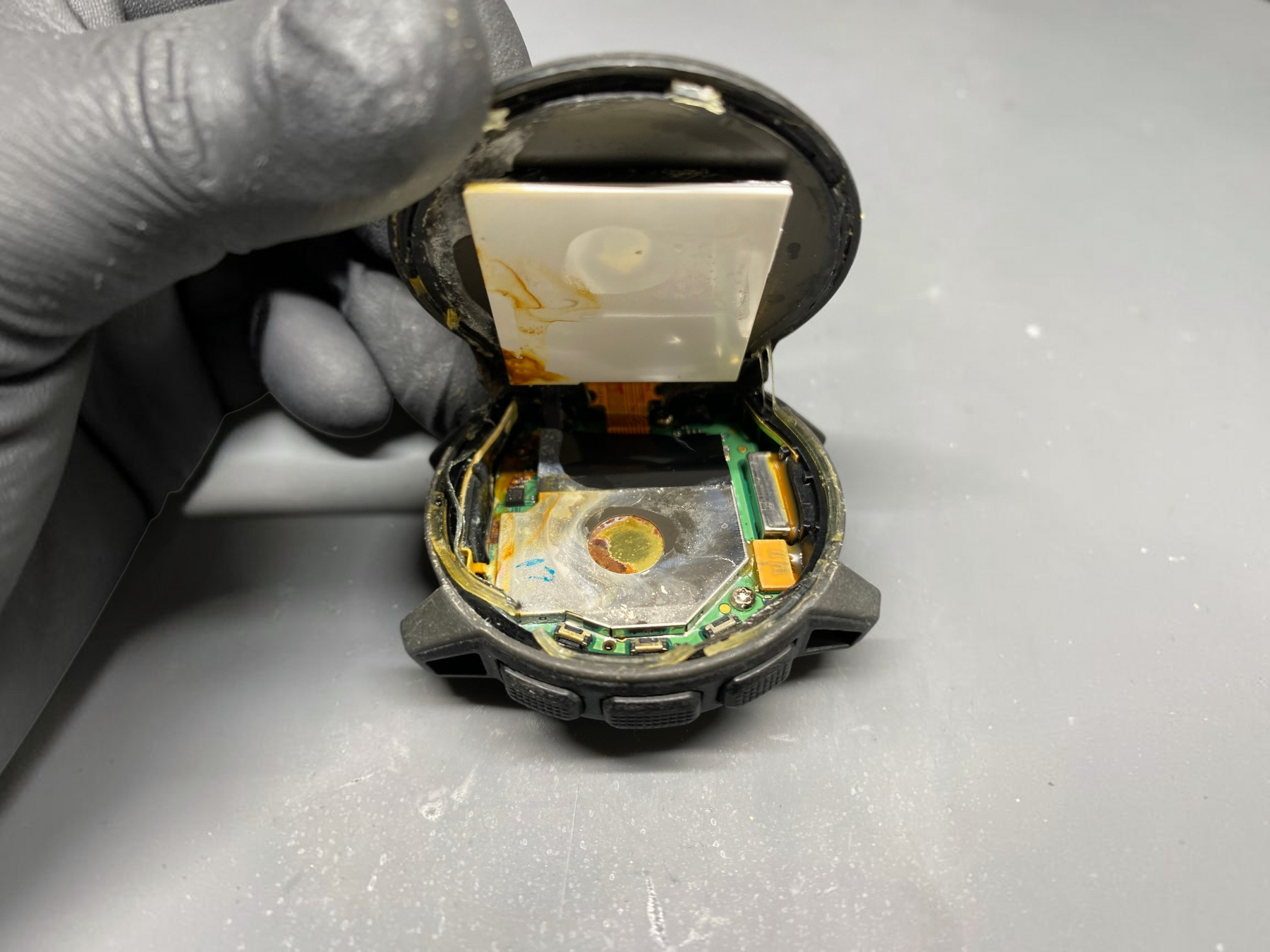 Garmin Instinct smartwatch with water damage sent to Joe's GE Repair Center
