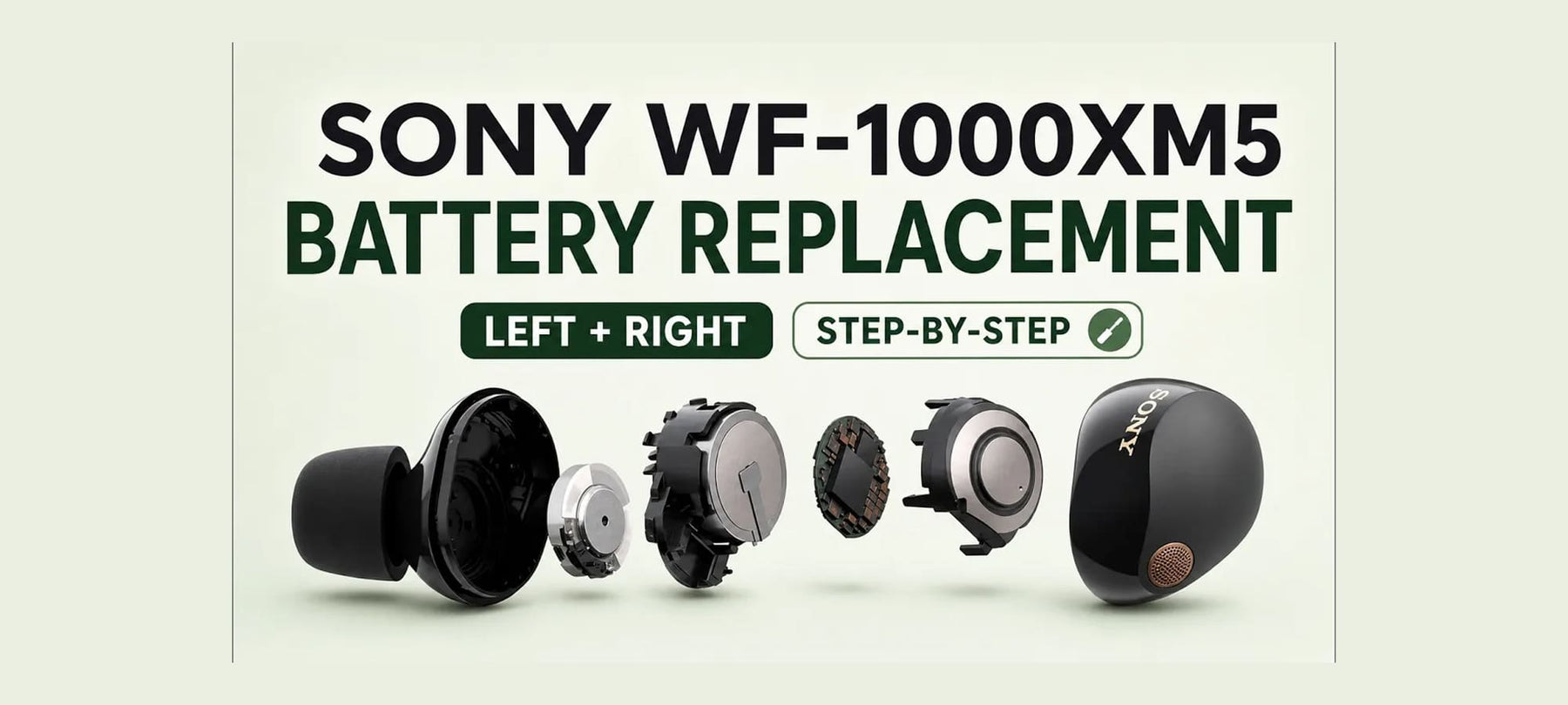 Sony WF-1000XM5 Left and Right Battery Replacement Thumbnail