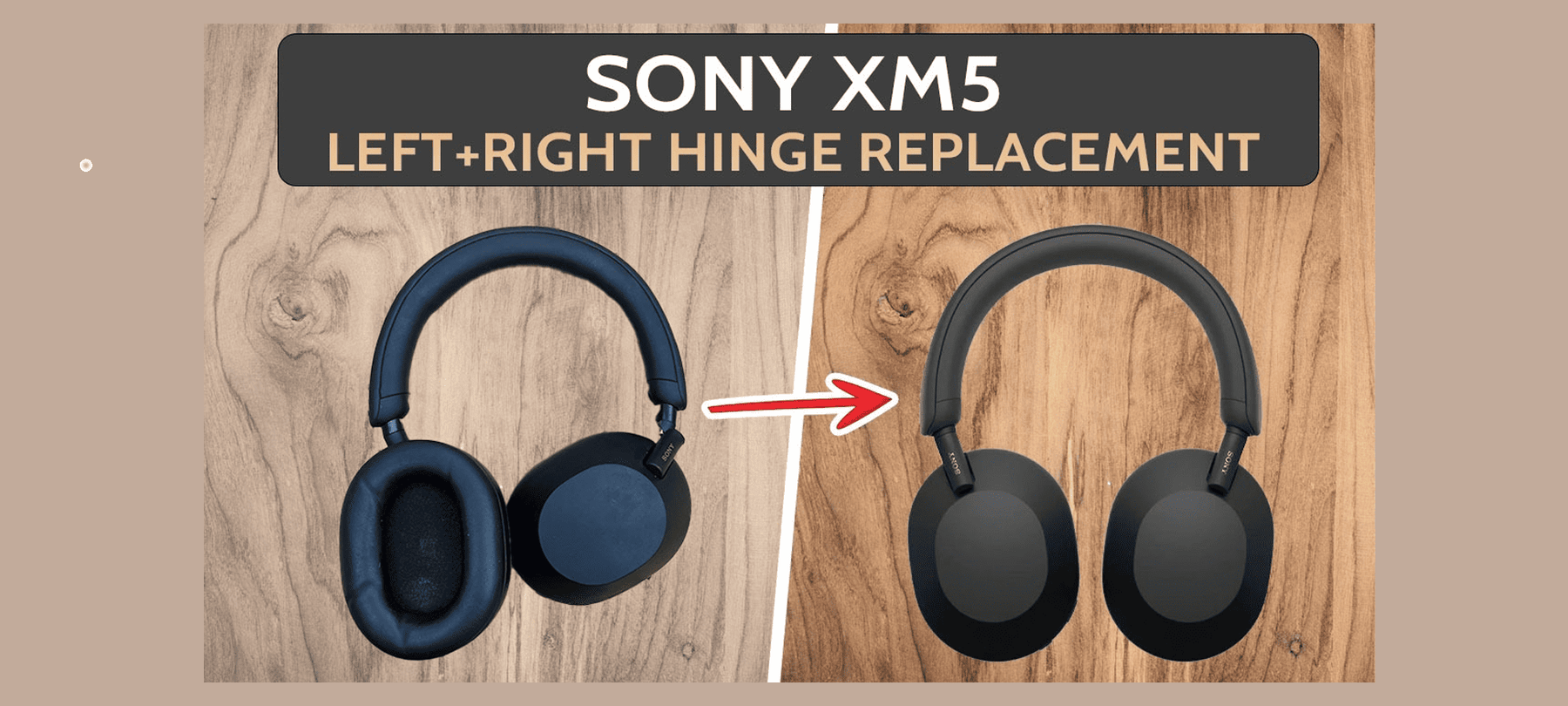 Sony WH-1000XM5 Damaged Swivel Hinge (Left and Right) DIY Sony WH-1000XM5 Damaged Swivel Hinge (Left and Right) DIY