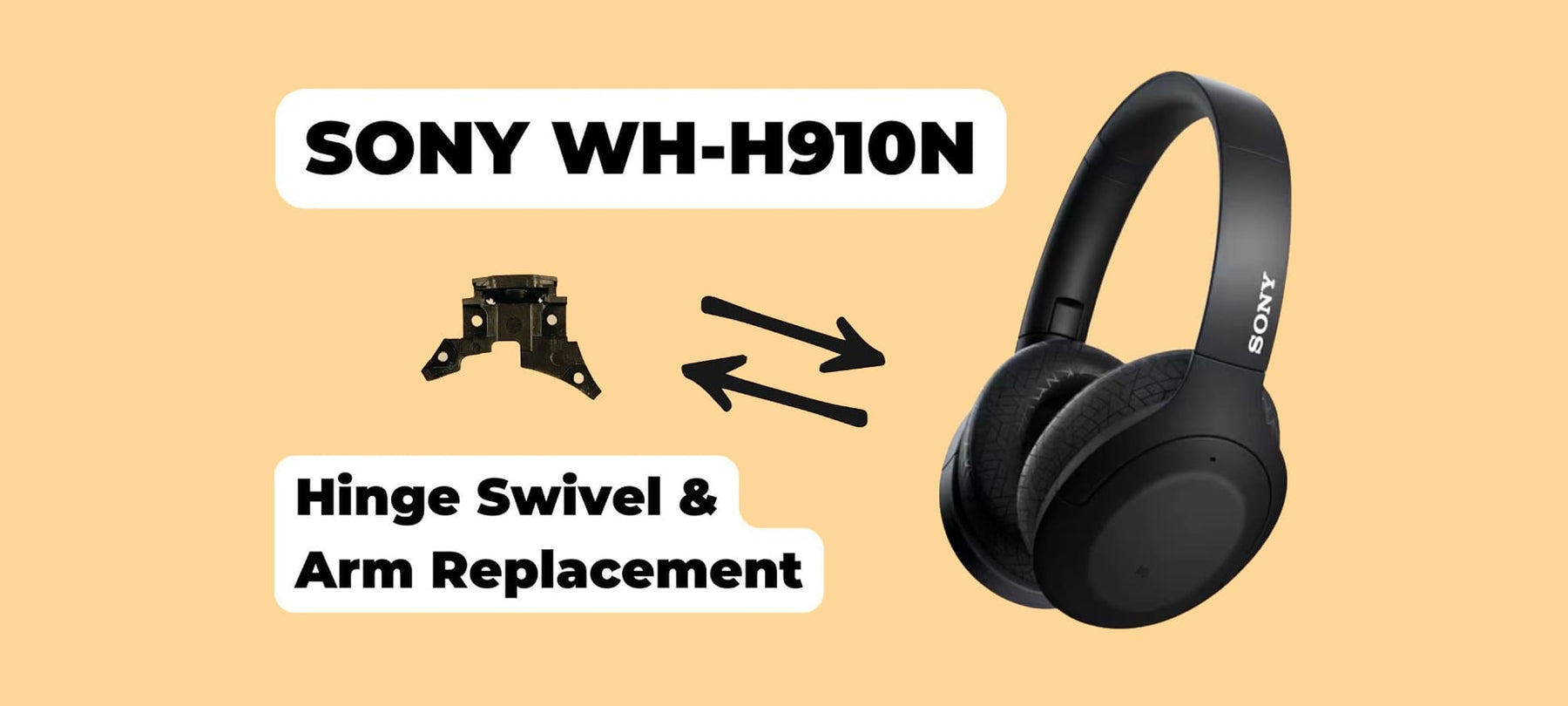 Sony WH-H910N Hinge Swivel Replacement Thumbnail