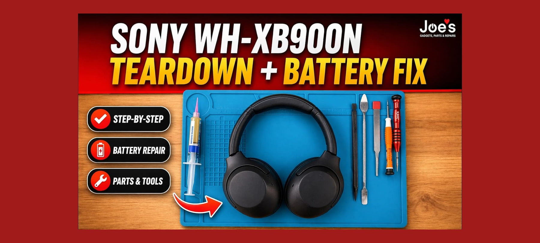 Sony WH-XB900N Teardown Thumbnail