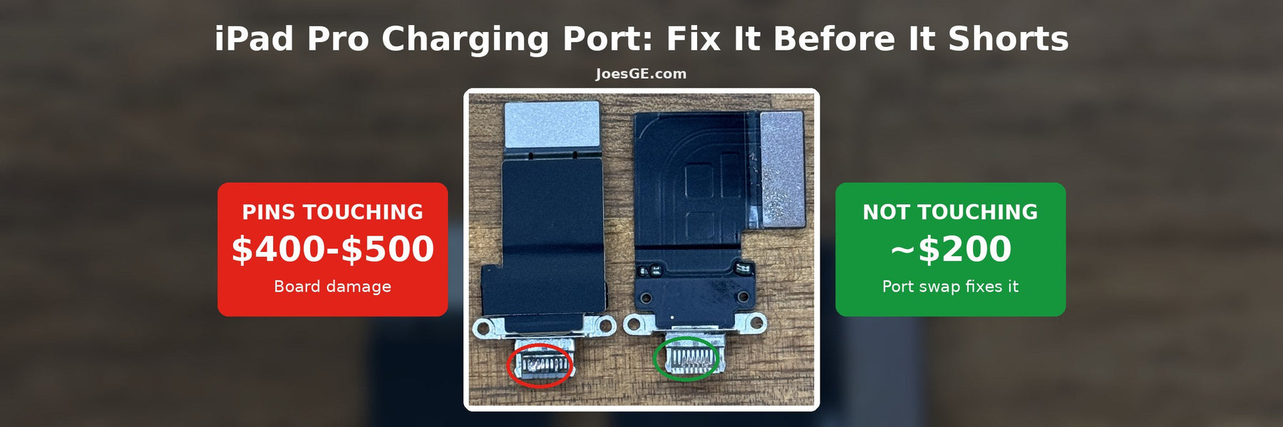 iPad Pro Charging Port Repair: When a New Port Fixes It (and When It Won't)