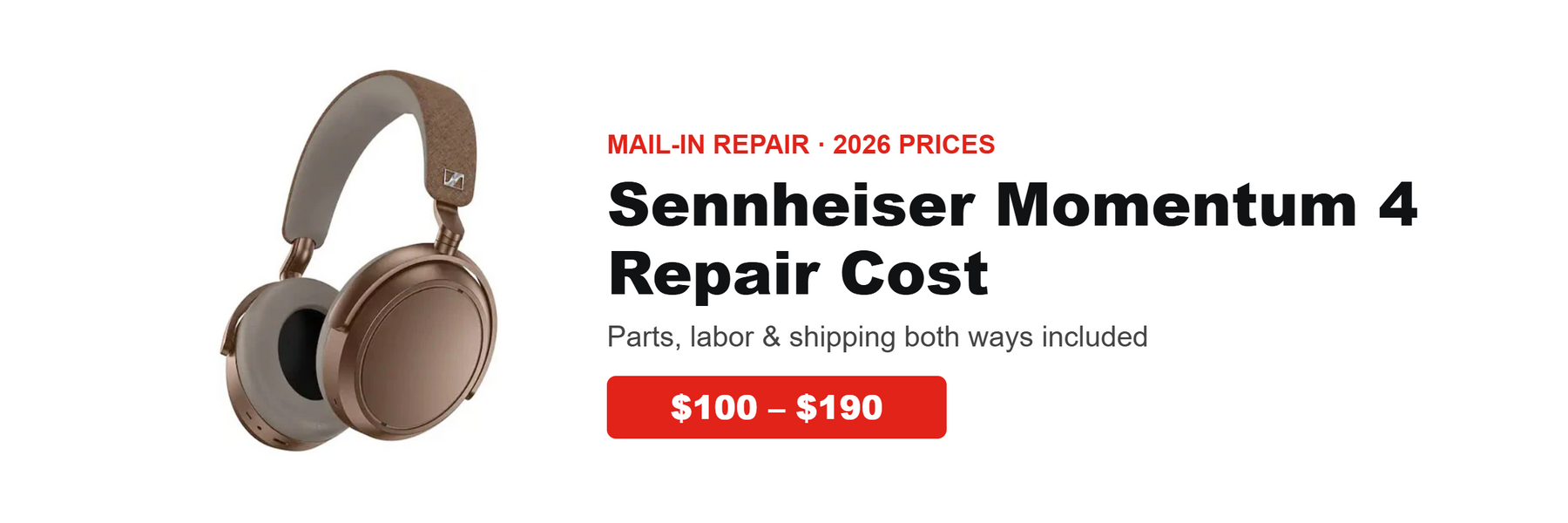Sennheiser Momentum 4 Repair Cost in 2026