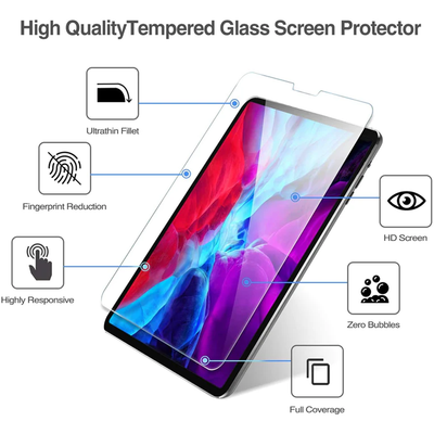 Apple iPad Pro 3 4 12.9" 2018 2020 Tempered Glass Screen Protector (Clear) - Accessories