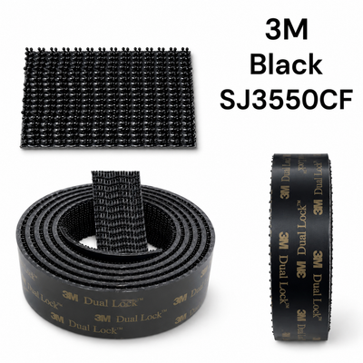 3M Dual Lock Velcro Reclosable Fastener Heavy Duty SJ3550 SJ3550CF Black Red White