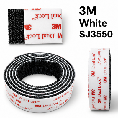 3M Dual Lock Velcro Reclosable Fastener Heavy Duty SJ3550 SJ3550CF Black Red White