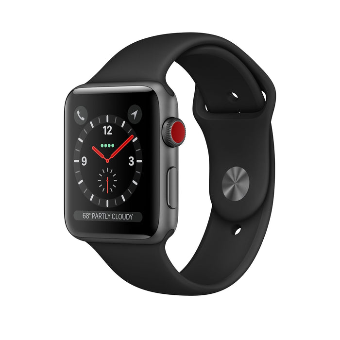 Apple Watch Series 3 38MM (GPS + LTE) Nike+ Aluminum Case (Space Gray) - Refurbished