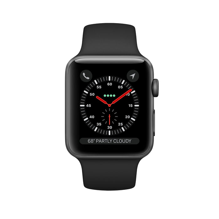 Apple Watch Series 3 38MM (GPS + LTE) Nike+ Aluminum Case (Space Gray) - Refurbished