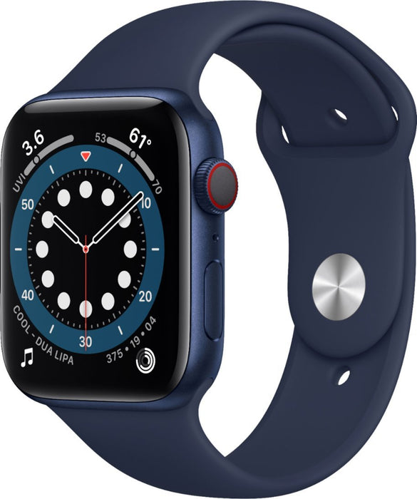 Apple Watch Series 6 (GPS + Cellular) 44mm Aluminum Case (Blue) - Refurbished
