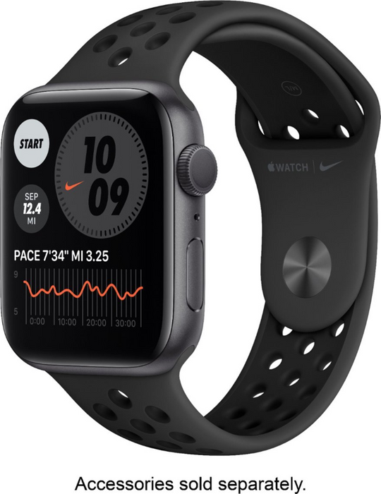 Apple Watch Nike Series 6 (GPS) 44mm Aluminum Case (Space Gray) - Refurbished