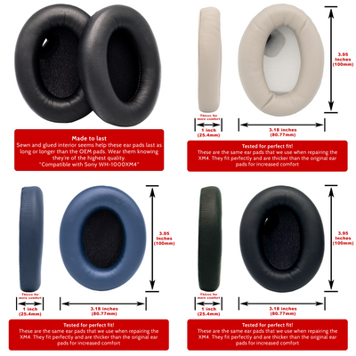 Sony Headphones WH-1000XM4 XM4 Ear Pad Cushions Replacements + Pry Tool - Parts