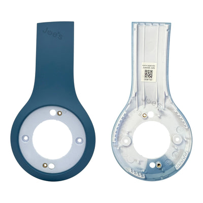 Left side outside panel replacement part for Beats Solo 4 Wireless headphones in slate blue color, genuine OEM.