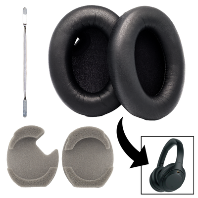 Sony Headphones WH-1000XM4 XM4 Ear Pad Cushions Replacements + Pry Tool - Parts