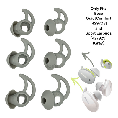 Replacement Ear Tips for Bose QuietComfort 429708 & Sport 427929 Earbuds – JoesGE Upgraded Fit (S/M/L)