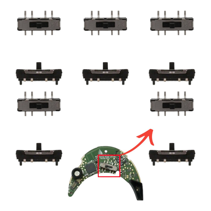 Bose QuietComfort 45 35 I II Power Button Sliding Spring Switch Replacement - Parts