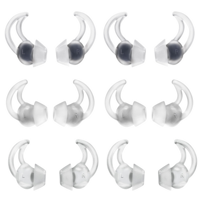 Bose QC30 QC20 Proflight SoundSport Wireless Free StayHear+ Ear Tips Rubber Gels 3 Pairs - Accessories