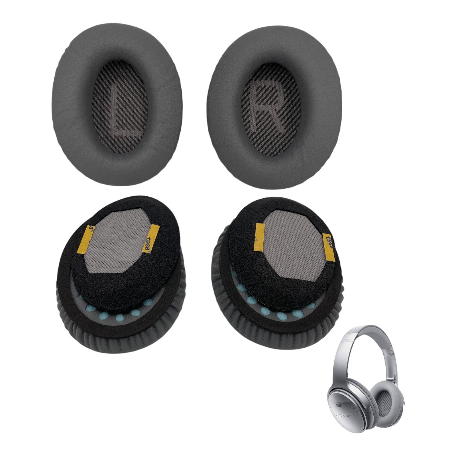 Bose QuietComfort 35 動作確認済み　新品パッド Bose QuietComfort QC2 QC15 QC35 QC25 AEII Soundlink Ear Pad