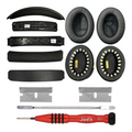 Bose QC35 / QC35 II Complete Repair Kit Genuine OEM Ear Pads + Clip-On Headband Leather + Tool Kit