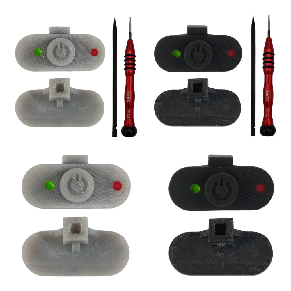 thumbnail image 2 of Bose QC35 I & II Power Button Replacement Kit – Red & Green Plastic Buttons (Black) 2 of 5
