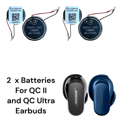 Bose QuietComfort II (2022) and QuietComfort Ultra (2023) Earbuds Battery Replacement Repair - Part