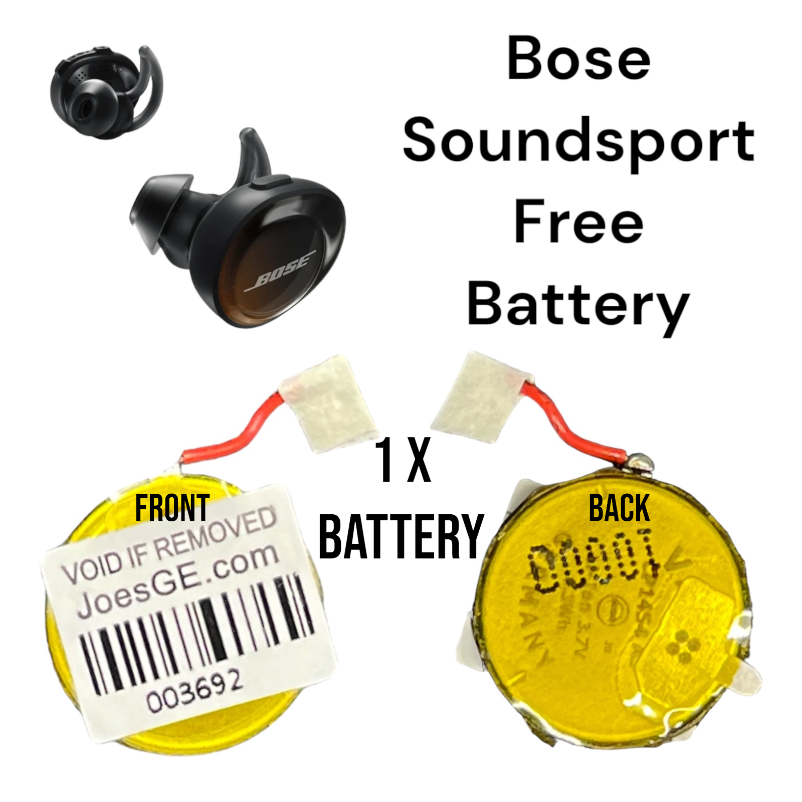 Bose SoundSport Wireless Free Replacement Repair Spare CP1454 A3