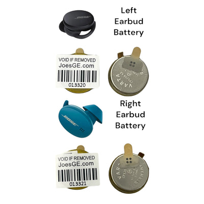 30mAh vs 60mAh Li-Po battery comparison for Bose Sport Earbuds
