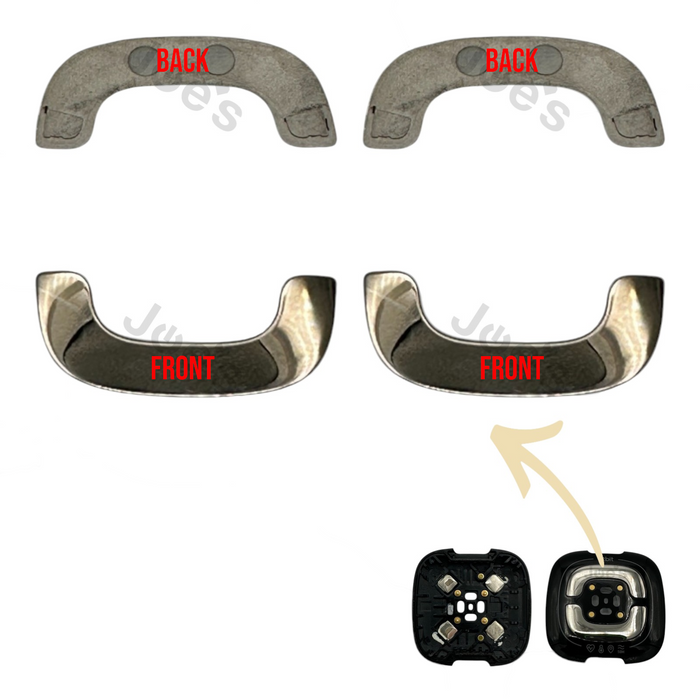 Fitbit Sense 2 FB521 Bottom Cover Metal Brackets Replacement (Silver) - Parts