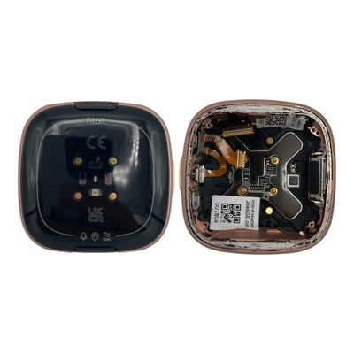 Fitbit back casing model code FB518 FB436 FB415 engraving close-up