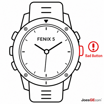 Garmin Fenix 5 Button Repair & Replacement Service