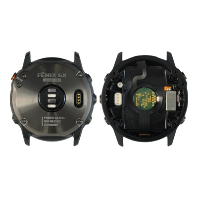 Garmin Fenix 6X Pro Solar Back Cover Housing Shell (Black) Parts Grade A Excellent