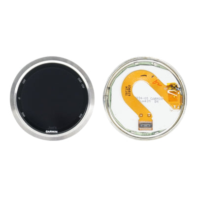 Garmin Forerunner 645 Music LCD screen replacement part with visible internal components on the screen.