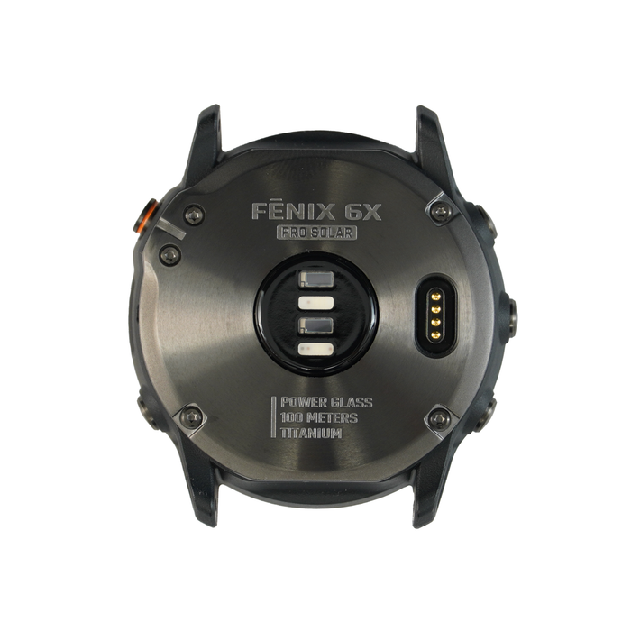 Garmin Fenix 6X Pro Solar Back Cover Housing Shell (Black) - Parts