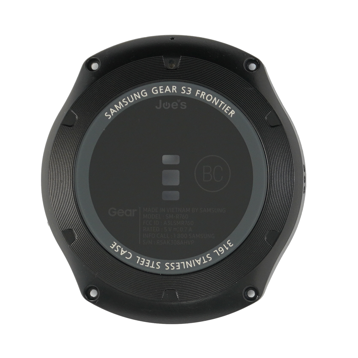 Samsung Gear S3 Back Housing Cover Glass Housing Charging