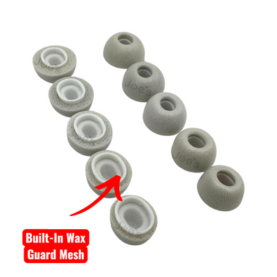 Apple AirPods Pro Memory Foam Ear Tips – 10-Pack (1st & 2nd Gen, XS–XL, White)