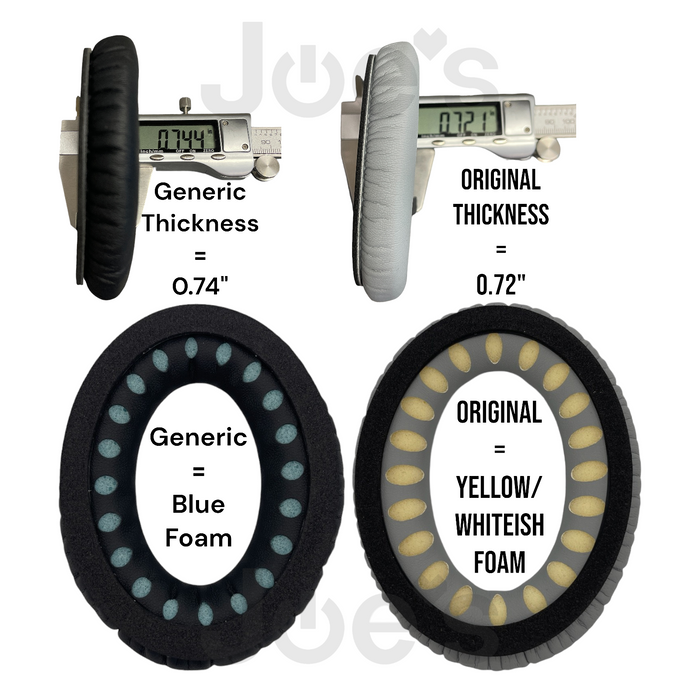 Bose QuietComfort QC25 QC 35 QC35 I II QC45 Ear Pad Cushions Muffs OEM - Parts - Thumbnail 5