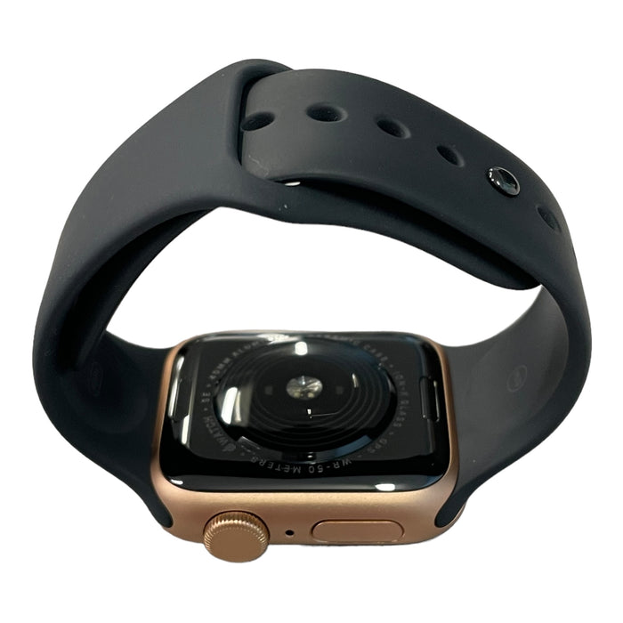 Apple Watch SE (GPS) 40mm Aluminum Case Black Sport Band (Gold) - Refurbished