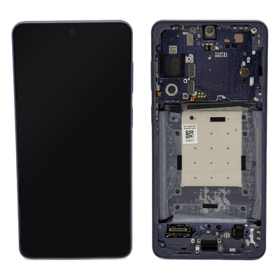 Samsung Galaxy S26 Plus OLED screen assembly with frame Cobalt Violet front and back