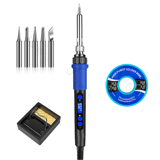 60W Adjustable LED Solder Iron Circuit Board Repair Kit - Tools
