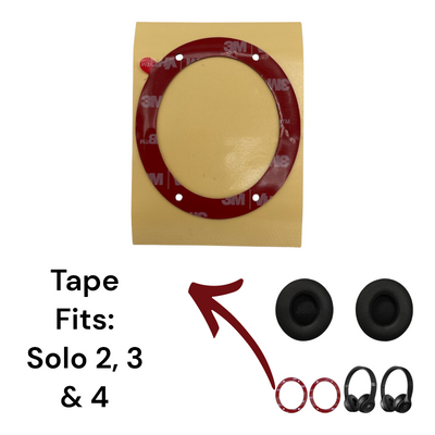 Beats By Dre Solo 2 Solo 3 & Solo 4 Wired Wireless 3M Die Cut Ear Pad Cushion Adhesive - Tape