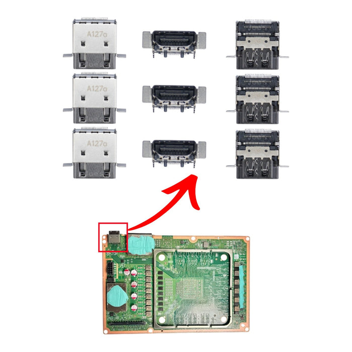 Microsoft Xbox Series X HDMI Input Port Socket Connector Replacement - Parts